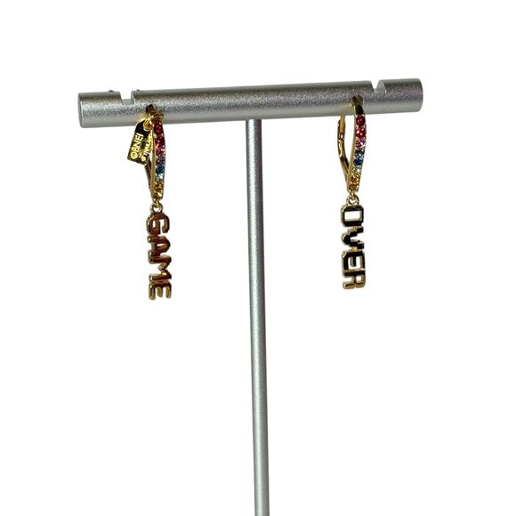 Coach Pac Man Earrings Game Over Drop Multi Color - Picture 3 of 9